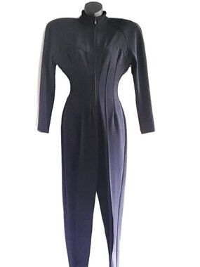 80s Catsuit Bodysuit High Fashion Elegant Sexy Lycra Tight Vixen Jumpsuit